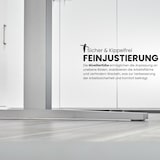 thumbnail of bümö elektrisch höhenverstellbarer Schreibtisch 180x80 cm in Buche, Gestell weiß - Sitz & Stehschreibtisch mit Memoryfunktion, elektrischer Stehtisch