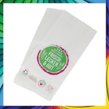 thumbnail of DayBays 10000 Stk. Bäckerfaltenbeutel 28+8x35 cm Typ 646 mit neutralem Druck Kraftpapier weiss gefädelt