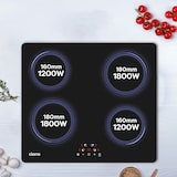 thumbnail of CIARRA Plaque à Induction 4 Foyers 6000W 60CM VM4BIH-C