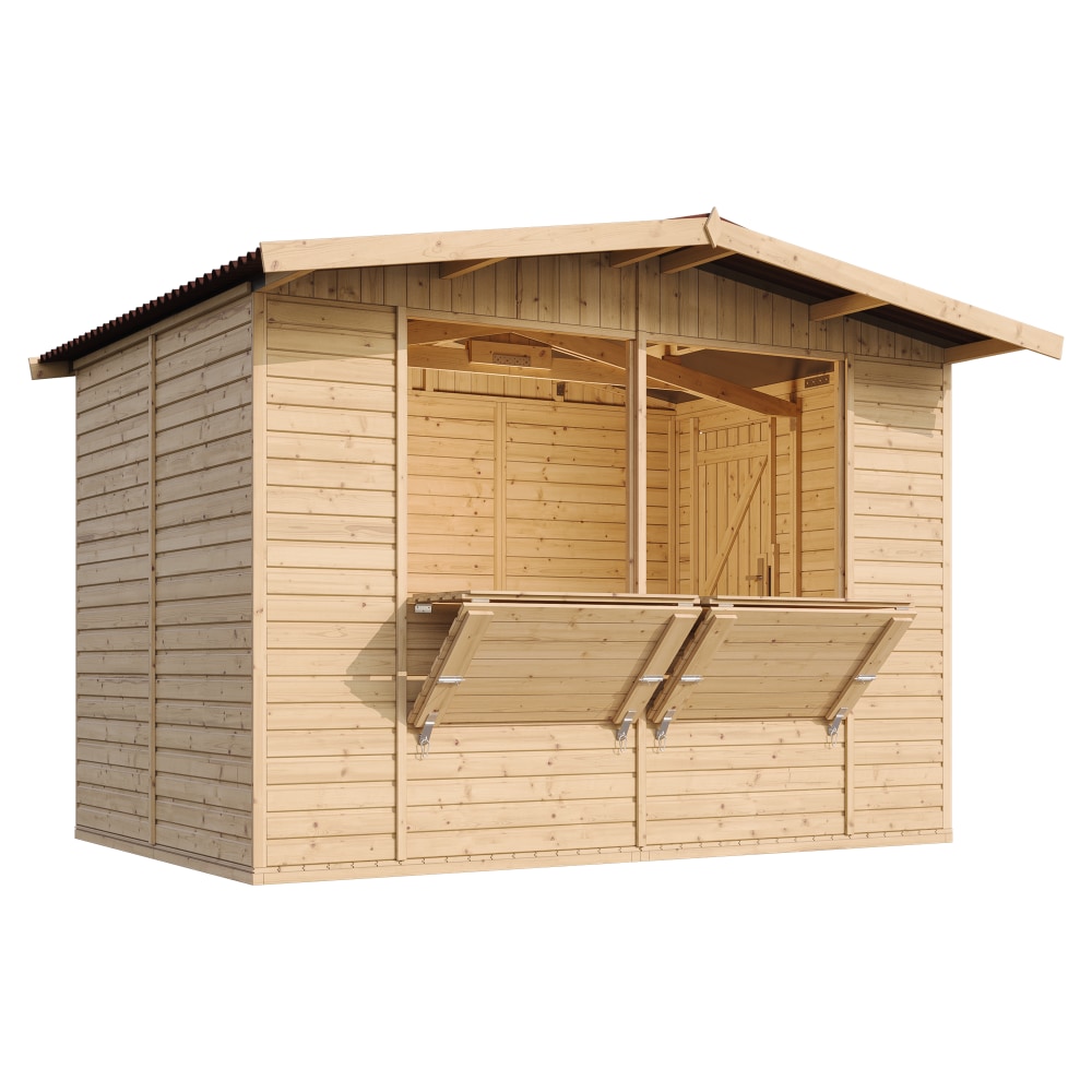 Quiosco de madera M150 – 303 x 199 cm – 6 m²