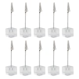 thumbnail of Securit® Conjunto de 6 Porta-etiquetas Acrílicos - Com mola - Suporte vertical a partir de superfície horizontal (Etiquetas não incluídas)