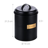 thumbnail of Relaxdays Komposteimer Küche, 2,5 l, kleiner Mülleimer, Deckel und Geruchsfilter, Abfalleimer Biomüll, Stahl, schwarz