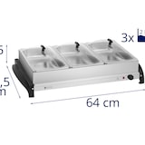 thumbnail of Royal Catering Buffetwärmer - 3 x 2 L - 400 W