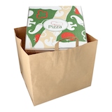 thumbnail of 25 Tragetaschen, Papier XXL 33 cm x 37 cm x 34,5 cm braun mit Tragegriff