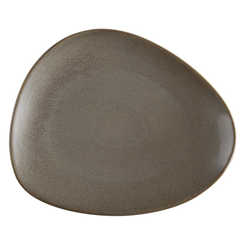 Olympia Ember Mahagoni Dreieckige Teller 30,8x25,5cm (4 Stück)