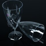 thumbnail of Verres à vin plastique transparent réutilisable 22 cL par 6
