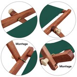 thumbnail of Sonnenliege grün Liegestuhl Sonnendach Tisch Gartenliege Holz Deckchair Strandstuhl 10-304 S T