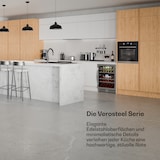 thumbnail of Klarstein VeroSteel Unterbau-Weinkühlschrank | 2 Kühlzonen | 129 Liter | 43 Flaschen | 60 cm Silber