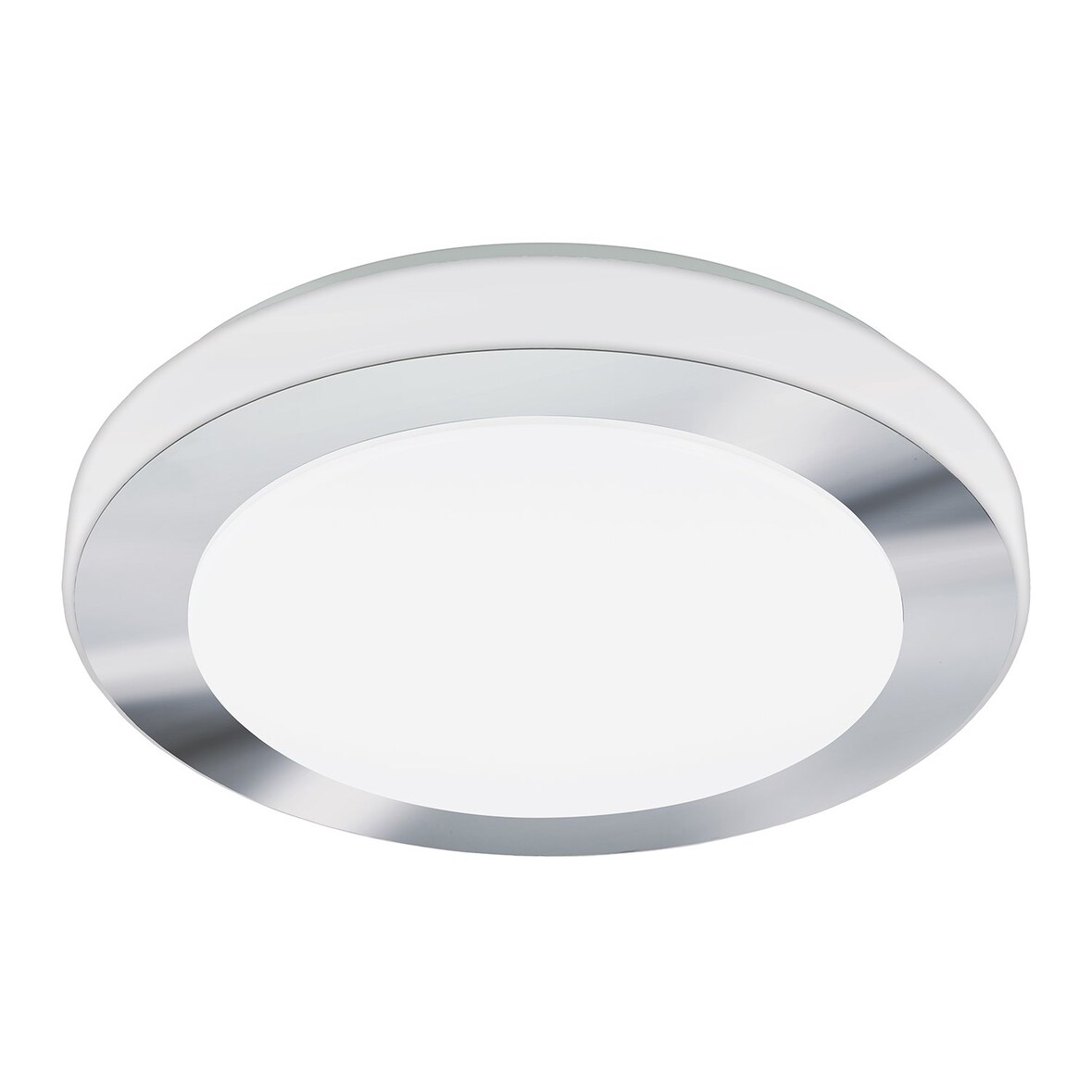 Plafoniera Moderna Led Carpi Acciaio Bianco 3 Luci Led Integrato 7,3W