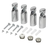 thumbnail of ECD Germany E-Badheizkörper ECO 400×800 mm Chrom, gerade, Seitenanschluss, Heizstab 300 W