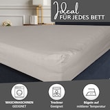 thumbnail of Spannbettlaken Boxspringbett 100% Baumwolle 180-200x220 cm Grau