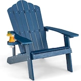 thumbnail of COSTWAY Adirondack-Stuhl mit Getränkehalter, wetterfester Gartenstuhl, Gartenstuhl aus Kunststoff