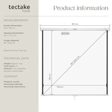 thumbnail of tectake Pantalla de proyección para proyector HDTV - 178 x 178 cm blanco