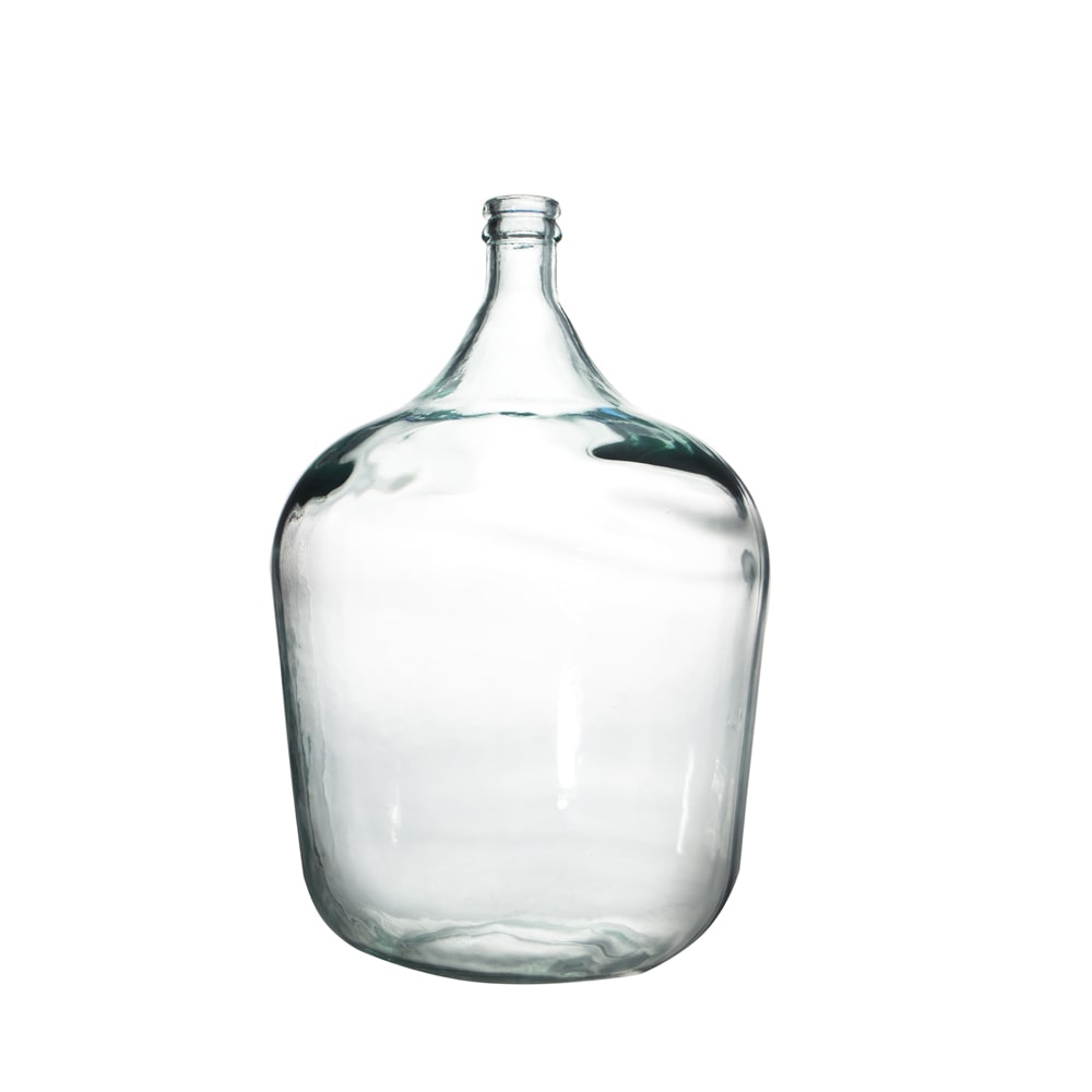 Bouteille Dame Jeanne 34 l en verre recyclé -  3400.00 cl Transparent / Cristal Rond Verre Table Passion 37.00x37.00 cm