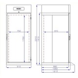 thumbnail of Combisteel Kühlschrank Profi-Line mit 1 Tür 700 Liter und abschließbar