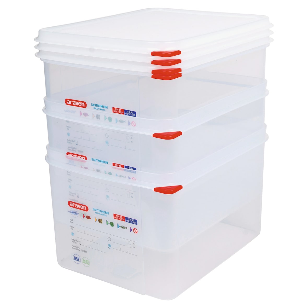 Araven Boîte gastro hermétique GN 1/2 H.20 cm 12.5 L x 3