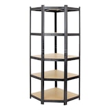 thumbnail of PROREGAL Mega Deal 1x étagère d'angle et 2x étagère robuste RAGNAR | HxLxP 180x90x40cm | Charge du compartiment 175kg | Noir | Étagère de garage