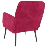 thumbnail of Fauteuil Rouge bordeaux 62x79x79 cm Velours Modèle Vega Executive Élégance