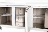 thumbnail of Gasfrit – Wandkühlbank mit Lüftung und integriertem Spülbecken, 3 Türen aus Stahl, 2000 x 600 x 850 + 100 mm, hohe Qualität