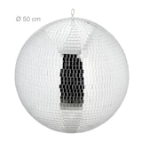 thumbnail of Relaxdays Discokugel, Ø 50 cm, Deko Spiegelkugel zum Aufhängen, große Partykugel mit Metallöse, Discoball Party, silber