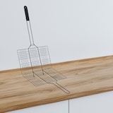 thumbnail of WellHome - Griglia BBQ Rivestimento Antiaderente in Ferro Nero 68x32,5cm