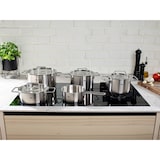 thumbnail of Fissler - Pure Collection - Set 5-teilig (Topf + Glasdeckel 16 + 20 + 24 cm, Stielkasserolle 16 cm, Stielkasserolle + Glasdeckel 20 cm)