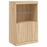 thumbnail of vidaXL Sideboards mit LED-Leuchten 3 Stk. Sonoma-Eiche Holzwerkstoff