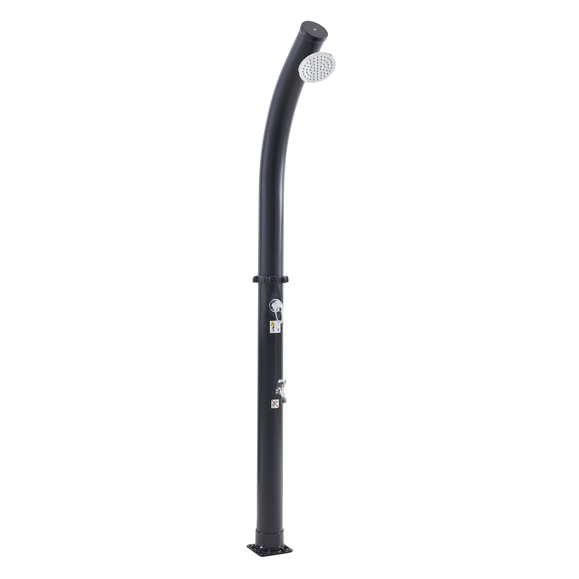 Helloshop26 - Doccia solare da giardino 216 cm 18 litri nera 03_0009354