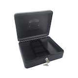 thumbnail of Geldkassette aus robustem Stahl mit herausnehmbaren Münzfächern 300 mm schwarz