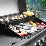 thumbnail of TAINO RED 6+1 gasbarbecue BBQ GRILLWAGEN RVS branders+ zijbrander zwart