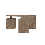 thumbnail of Web Furniture NEW SELINA Scrivania ad Angolo Melaminico 3 Cassetti 160x180cm   Wotan Oak