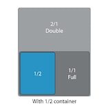 thumbnail of 26CW135 - Camwear® Polycarbonat Gastronorm GN-Behälter GN1/2-150mm, Durchsichtig