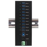 thumbnail of EXSYS EX-11230HMS Kit di guide DIN HUB USB 3.2 Gen 1 a 10 porte e chipset VIA VL811+ a parete