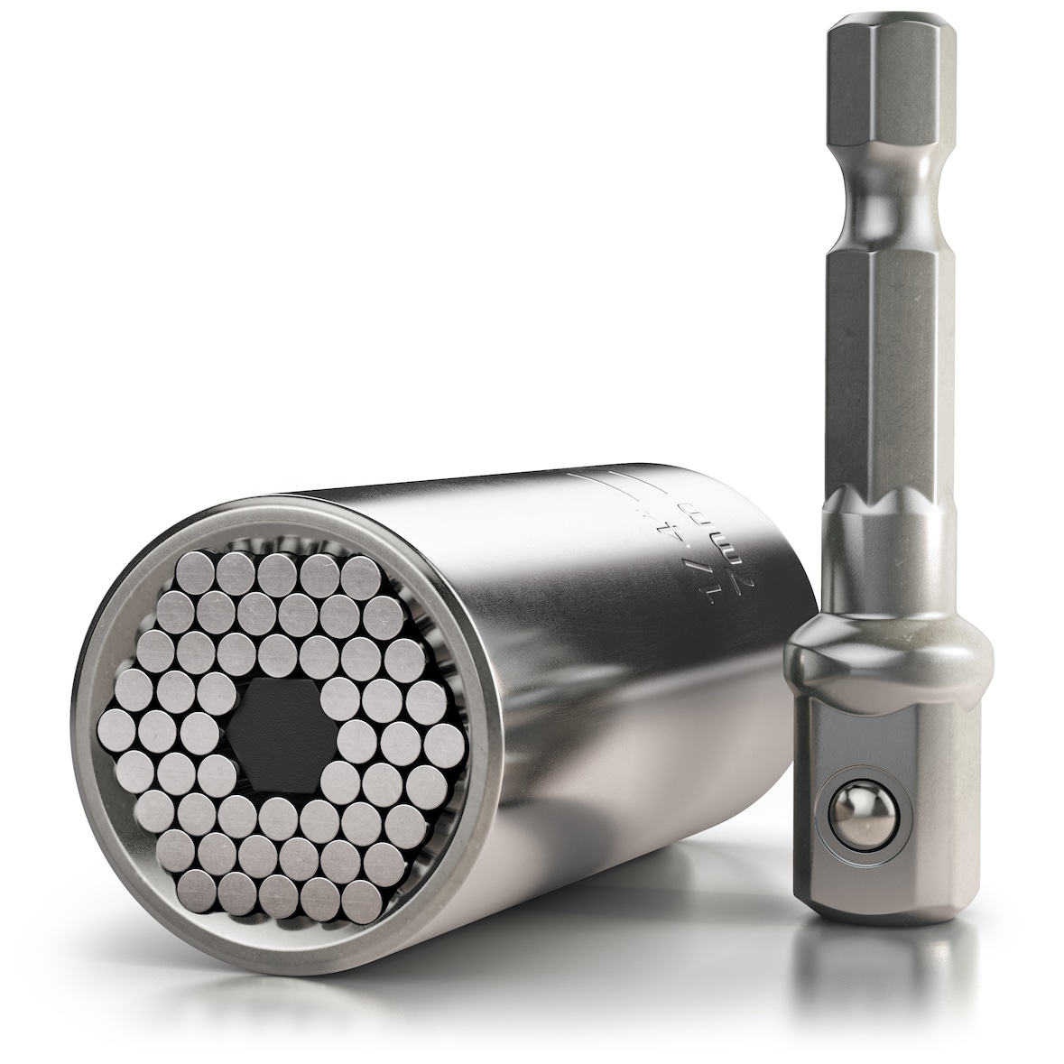 Brandson Premium Universal Schlüssel - Universal Steckschlüssel Multifunktions Nuss Bit Adapter - Powergrip Universalschlüssel