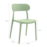 thumbnail of METRO PROFESSIONAL Silla apilable Gastro, plástico, verde menta