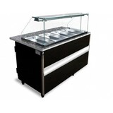 thumbnail of Gastro Heiße Theke Bain Marie Warmvitrine 2x1/1 , 1x 2/4 GN 1000x900x1250 mm