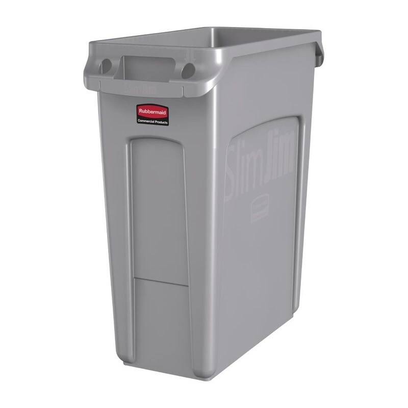 Collecteur Slim Jim Rubbermaid 60L      Plastique60279 x558x635mm RUBBERMAID
