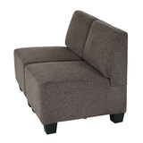 thumbnail of Modular 2-Sitzer Sofa Couch Lyon, Stoff/Textil ~ braun, ohne Armlehnen