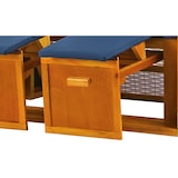 thumbnail of Strandkorb - bene living - Ostsee - uni/blau - PE weiß