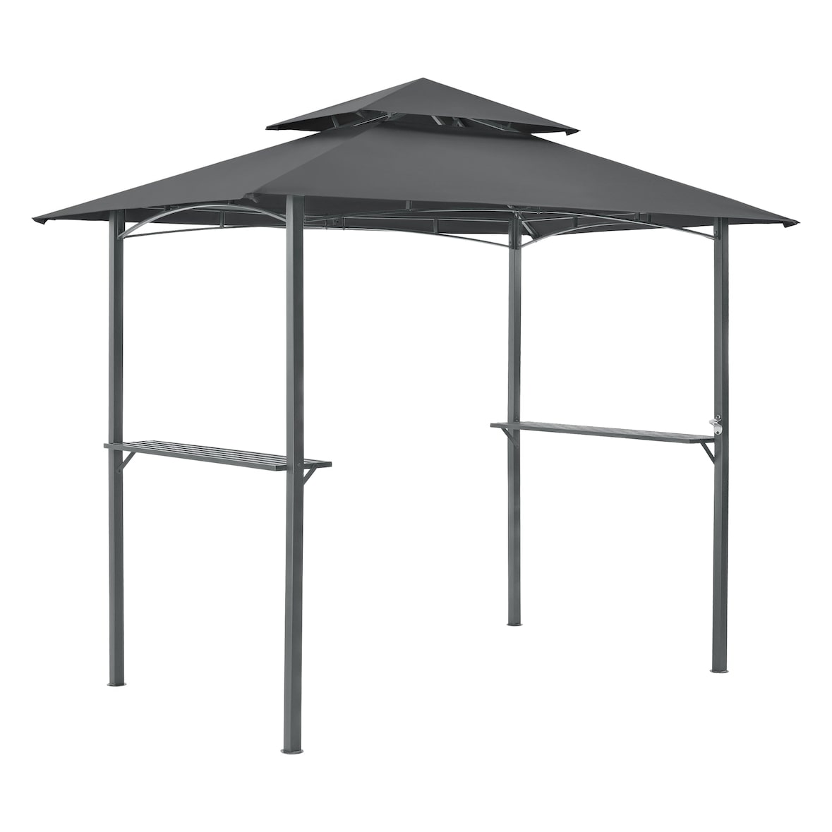 Helloshop26 - Tonnelle de barbecue 250 x 241 x 151 cm anthracite gris foncé 03_0008738