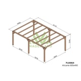 thumbnail of Pérgola de Madera Laminada Alicante (Maderland) - Gardeneas