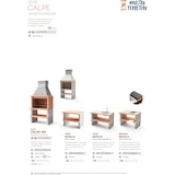 thumbnail of MF - Barbacoa de Obra Prefabricada para Leña y Carbón Modelo Paellero Calpe 105 (Gris, Naranja - 120 x 70 x 250 cm) REF: 3920 - Uso en Exteriores