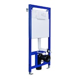 thumbnail of Hänge Wand WC mit Spülkasten, Vorwandelement, Schallschutz und Betätigungsplatte Komplett-Set