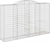 thumbnail of vidaXL Gabionen mit Hochbogen 11 Stk 300x50x180/200cm Verzinktes Eisen