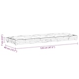 thumbnail of vidaXL Palettenkissen Baumwolle 120×40×7 cm Schwarz