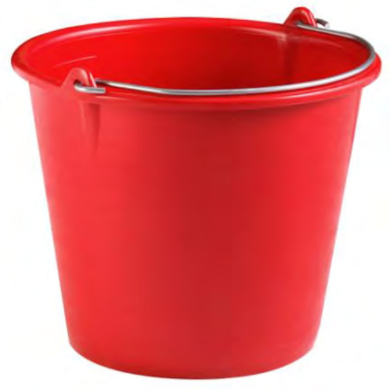 Seau industriel et travaux rouge 10L - tampel