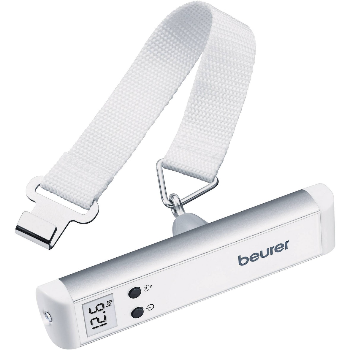 Beurer LS-10 Kofferwaage Wägebereich (max.) 50 kg Ablesbarkeit 50 g batteriebetrieben Silber 732.10
