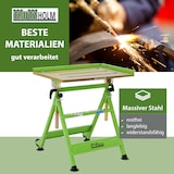 thumbnail of mobiler Schweißtisch höhenverstellbar  77-92 cm klappbar Stahl stufenlos neigbar bis 90° Räder Griff