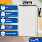thumbnail of Exquisit Gefrierschrank GS5111-330E weiss | 63 l Nutzinhalt | 4-Sterne-Gefrieren | Gefrierschubladen | Türanschlag wechselbar | Glasablagen