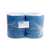 thumbnail of Funny Putztuchrolle, 2-lg., Ø 30 cm, 36x34 cm, Zellstoff, blau, 2 Rollen